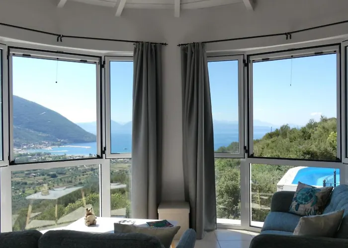 فيلة Petros, Vassiliki, Lefkada - 3 Bedrooms, Pool, Stunning Views